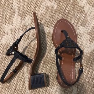 Like New Tory Burch sandal with 1.5 inch heel